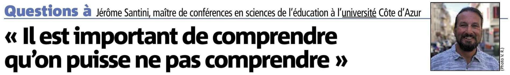 Il est important de comprendre que l'on ne puisse pas comprendre